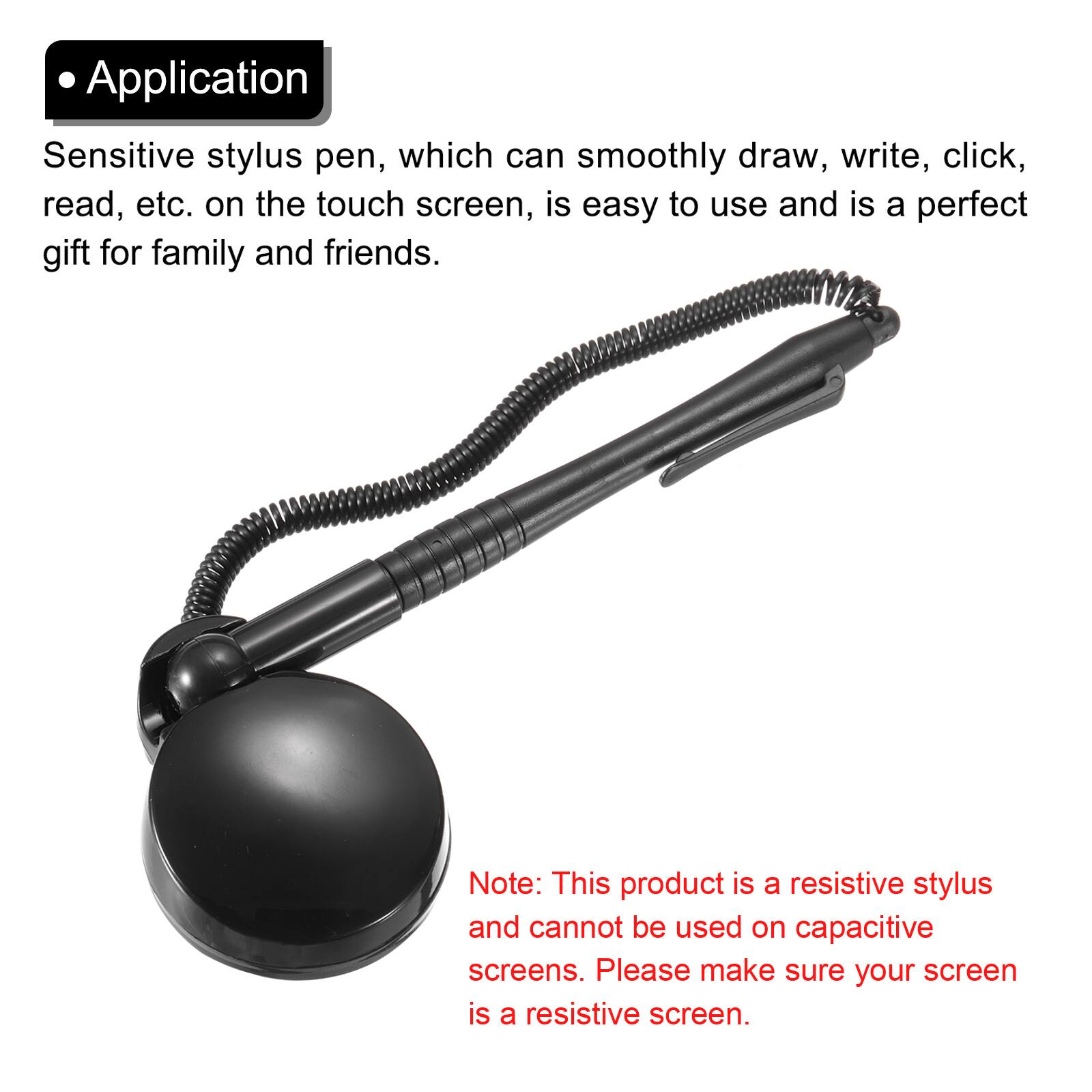 Application

Sensitive stylus pen, which can smoothly draw, write, click, read, etc. on the touch screen, is easy to use and is a perfect gift for family and friends.

Note: This product is a resistive stylus and cannot be used on capacitive screens. Please make sure your screen is a resistive screen.