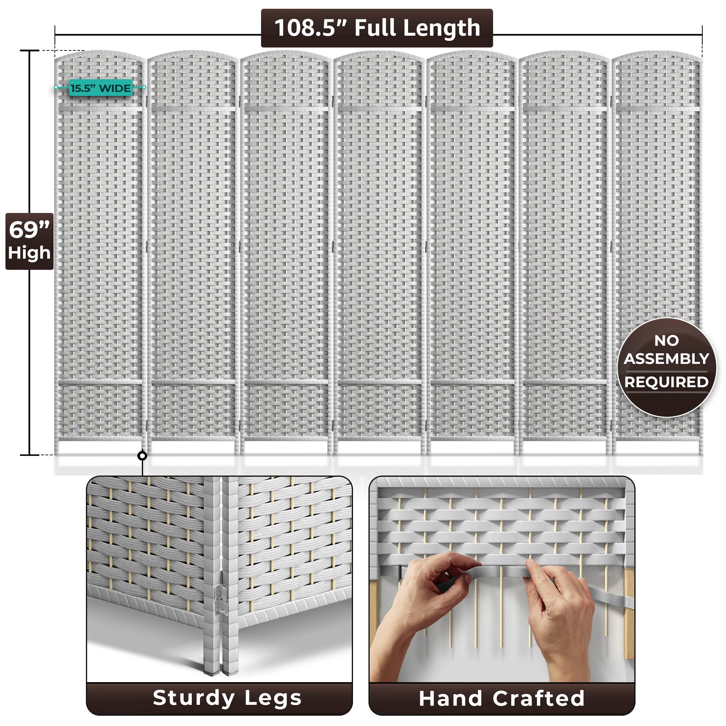108.5" Full Length  
15.5" Wide  
69" High  
No Assembly Required  
Sturdy Legs  
Hand Crafted