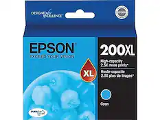 DESIGNED FOR EXCELLENCE
EPSON
EXCEED YOUR VISION
200XL
High-capacity
2.5X more prints*
Haute-capacité
2.5X plus de tirages*
XL
Cyan
DURABrite Ultra