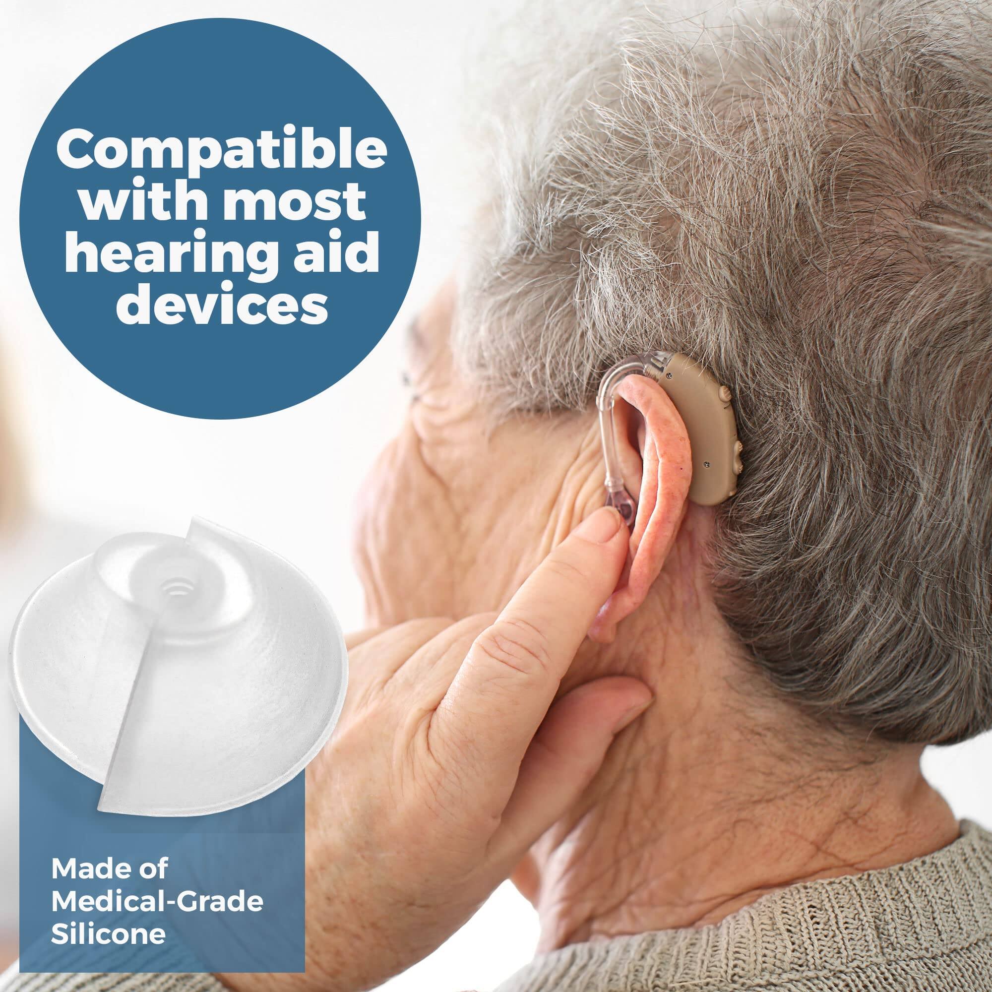 Compatible with most hearing aid devices

Made of Medical-Grade Silicone