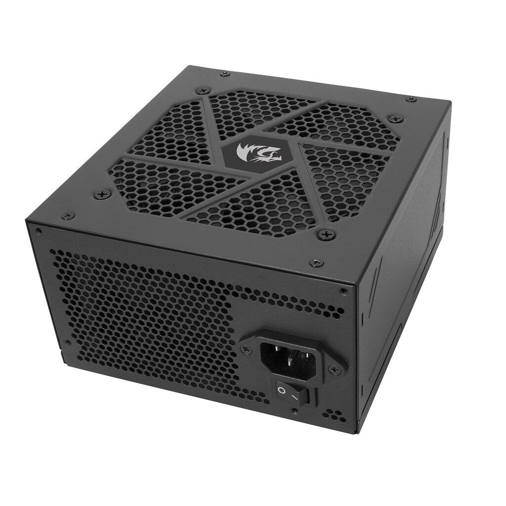 Left. REDRAGON - GC-PS010 80 Plus Gold 850W ATX Fully Modular Power Supply - Black.