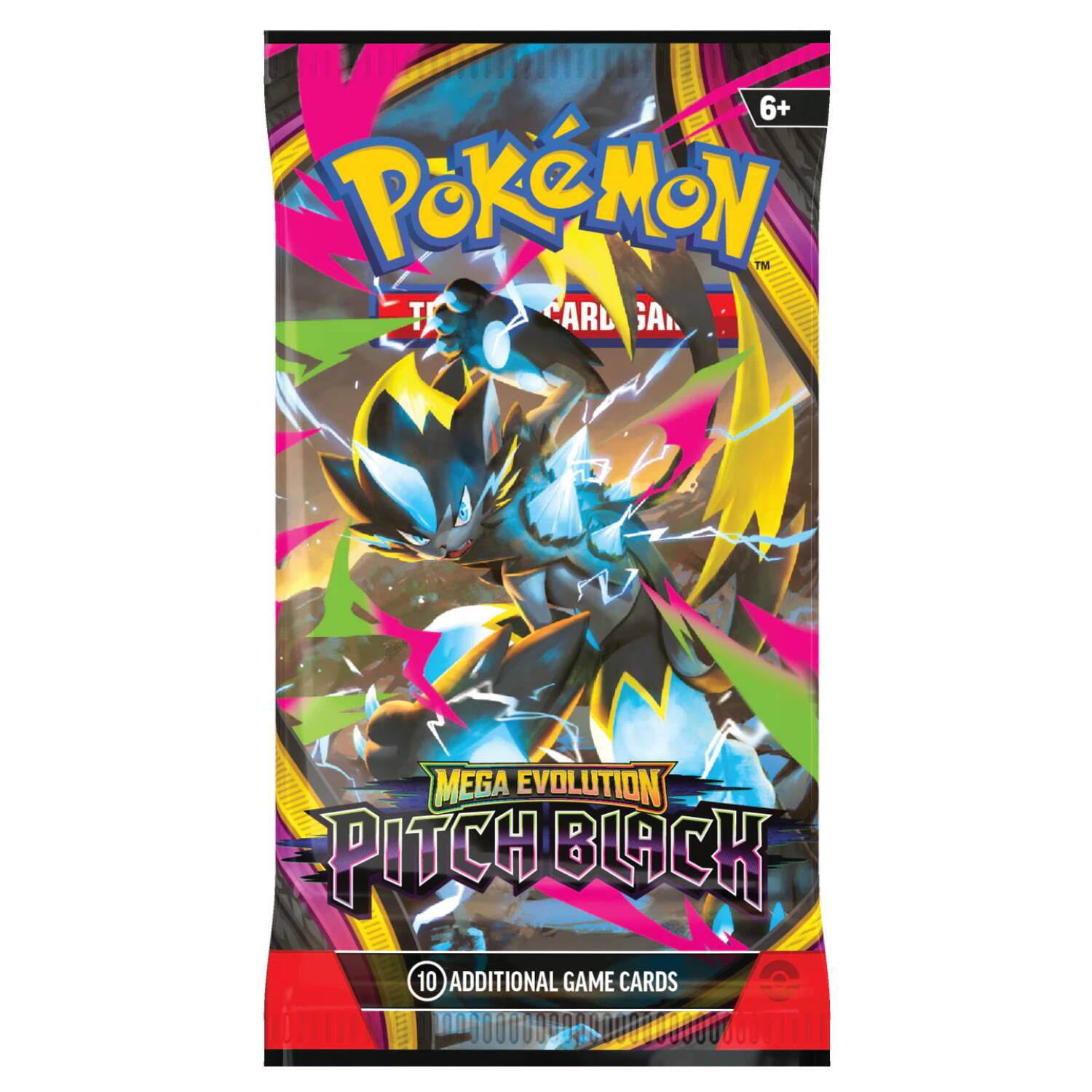 6+ Pokémon™ Trading Card Game: Mega Evolution Pitch Black 10 Additional Game Cards