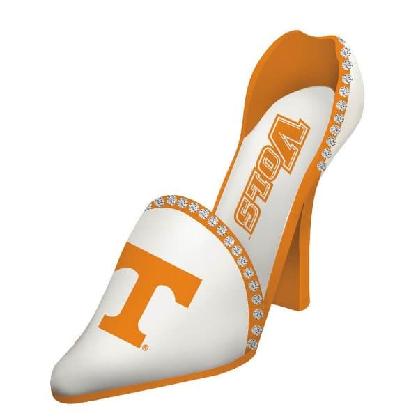 Evergreen Decor - Tennessee Volunteers High Heel Shoe Wine Bottle Holder - Multi