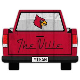 Fan Creations - Louisville Cardinals 12'' x 12'' Truck Back D-cor - Multicolor