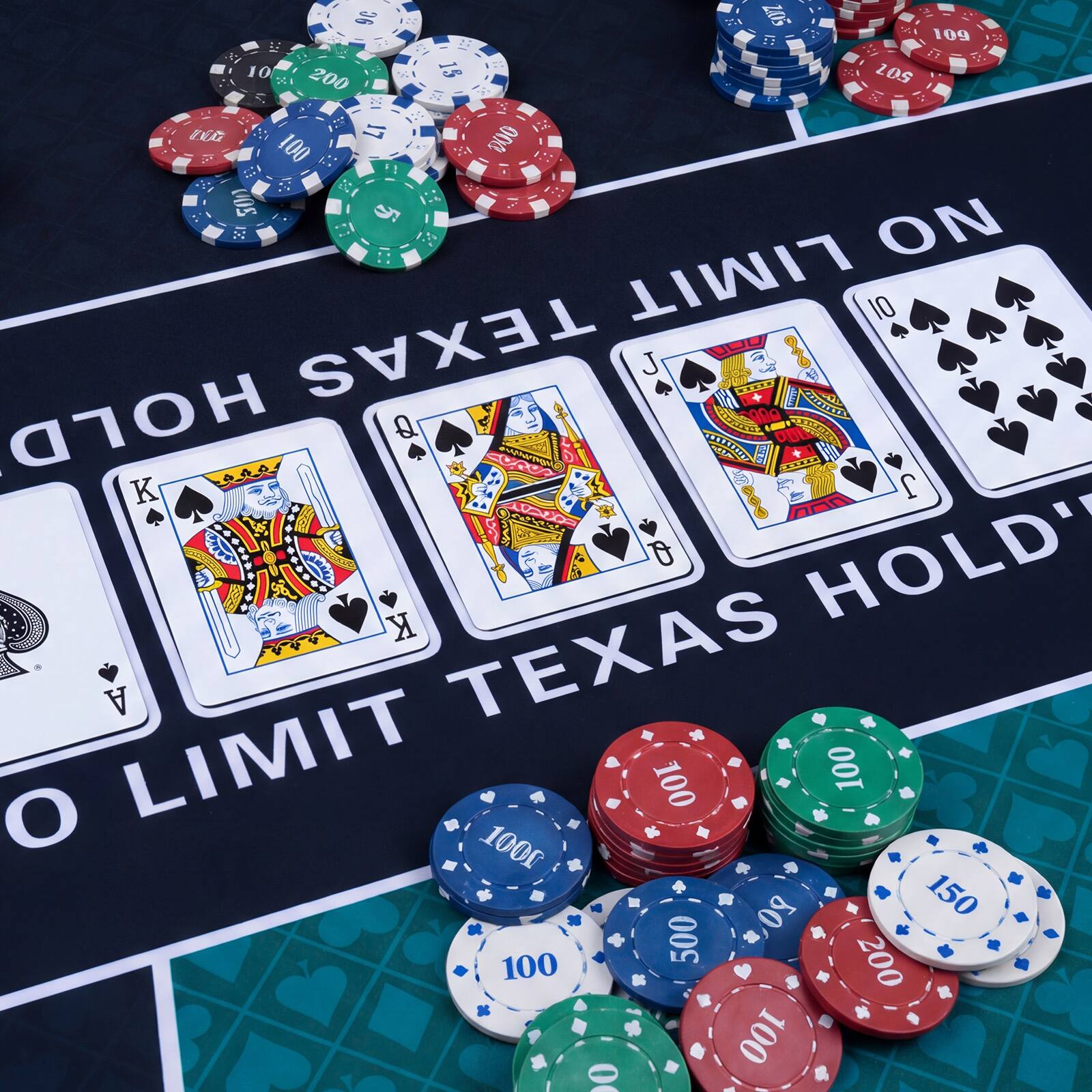 36 90Z 109 10 200 15 507 IG 17 D00 100 ON LIMIT 10 TEXAS HOLD Q K 2 Q HOLD K A TEXAS O LIMIT 100 100 100 08 150 500 200 100 100 0