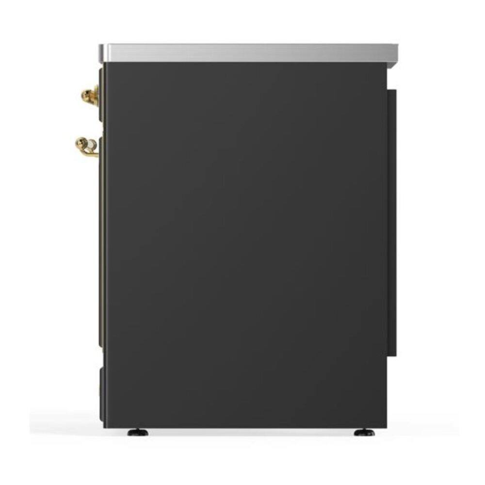 Alt View 6. ILVE - ILVE Majestic II 30 inch Induction Range with 4 Elements (Graphite Matte, Brass Trim) - Graphite Matte.