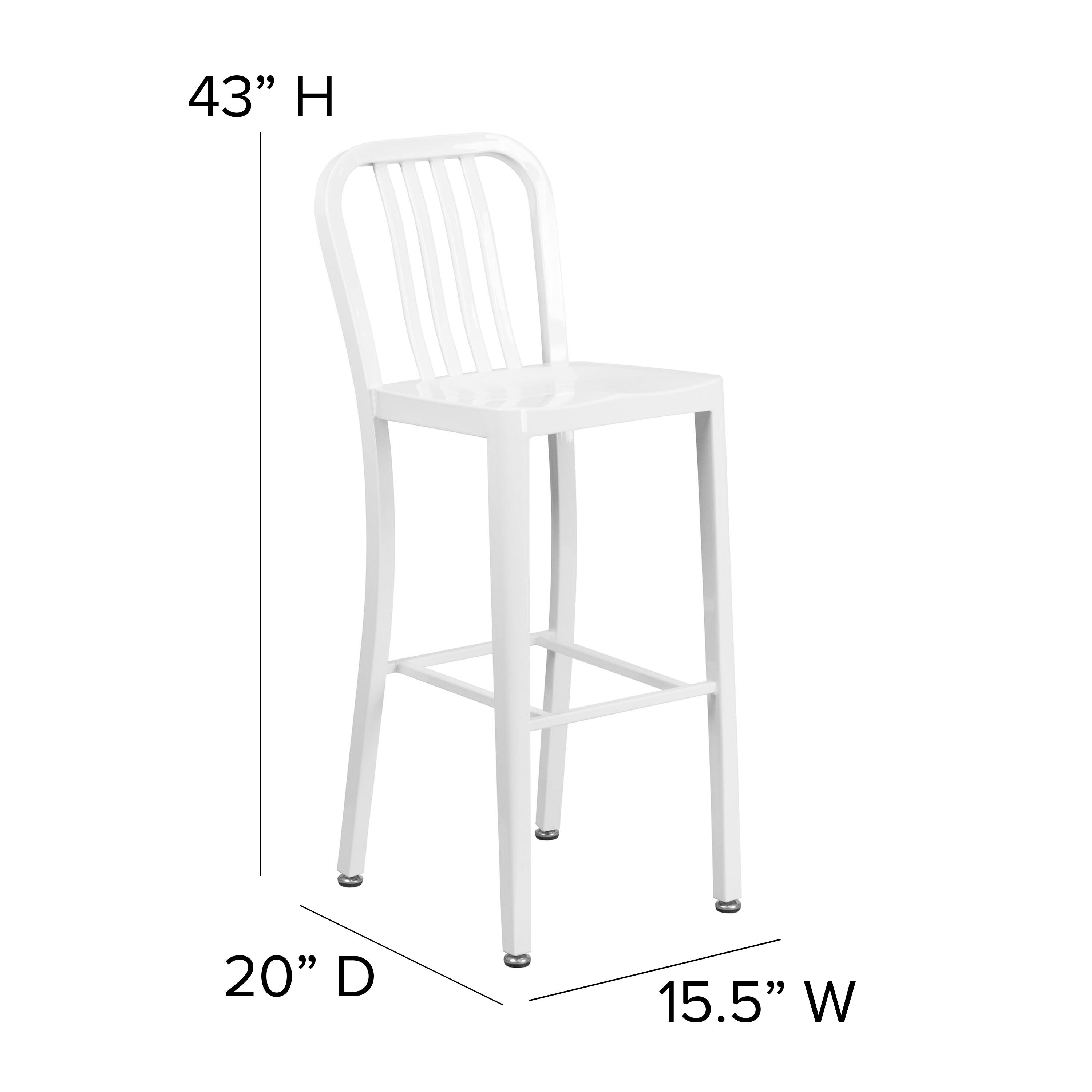 43" H  
20" D  
15.5" W