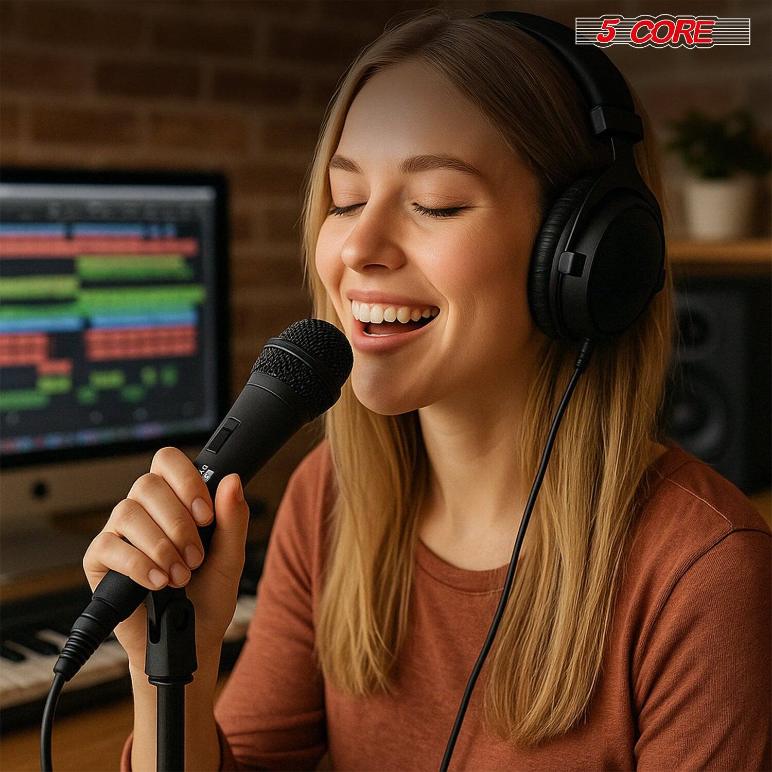 Alt View 8. 5 CORE - XLR Microphone Dynamic Mic Karaoke Singing Studio Mics Handheld  -PM 608.