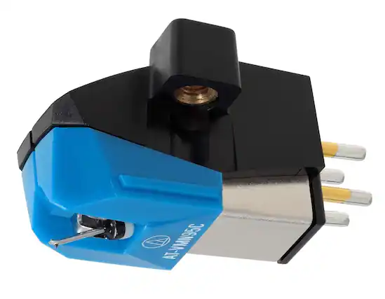 Front. Audio-Technica - AT-VM95C Dual Moving Magnet Phonograph Cartridge - Blue.