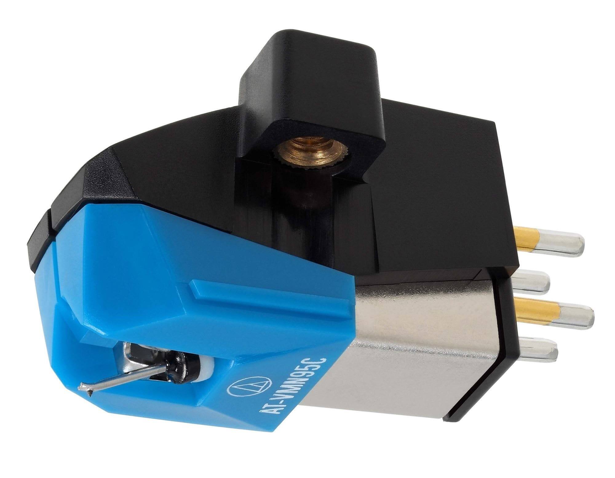 Front. Audio-Technica - AT-VM95C Dual Moving Magnet Phonograph Cartridge - Blue.