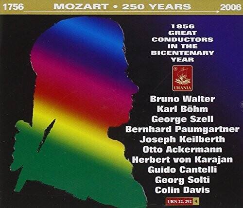 1756 MOZART • 250 YEARS • 2006

1956 GREAT CONDUCTORS IN THE BICENTENARY YEAR

Bruno Walter  
Karl Böhm  
George Szell  
Bernhard Paumgartner  
Joseph Keilberth  
Otto Ackermann  
Herbert von Karajan  
Guido Cantelli  
Georg Solti  
Colin Davis

URN 22.292