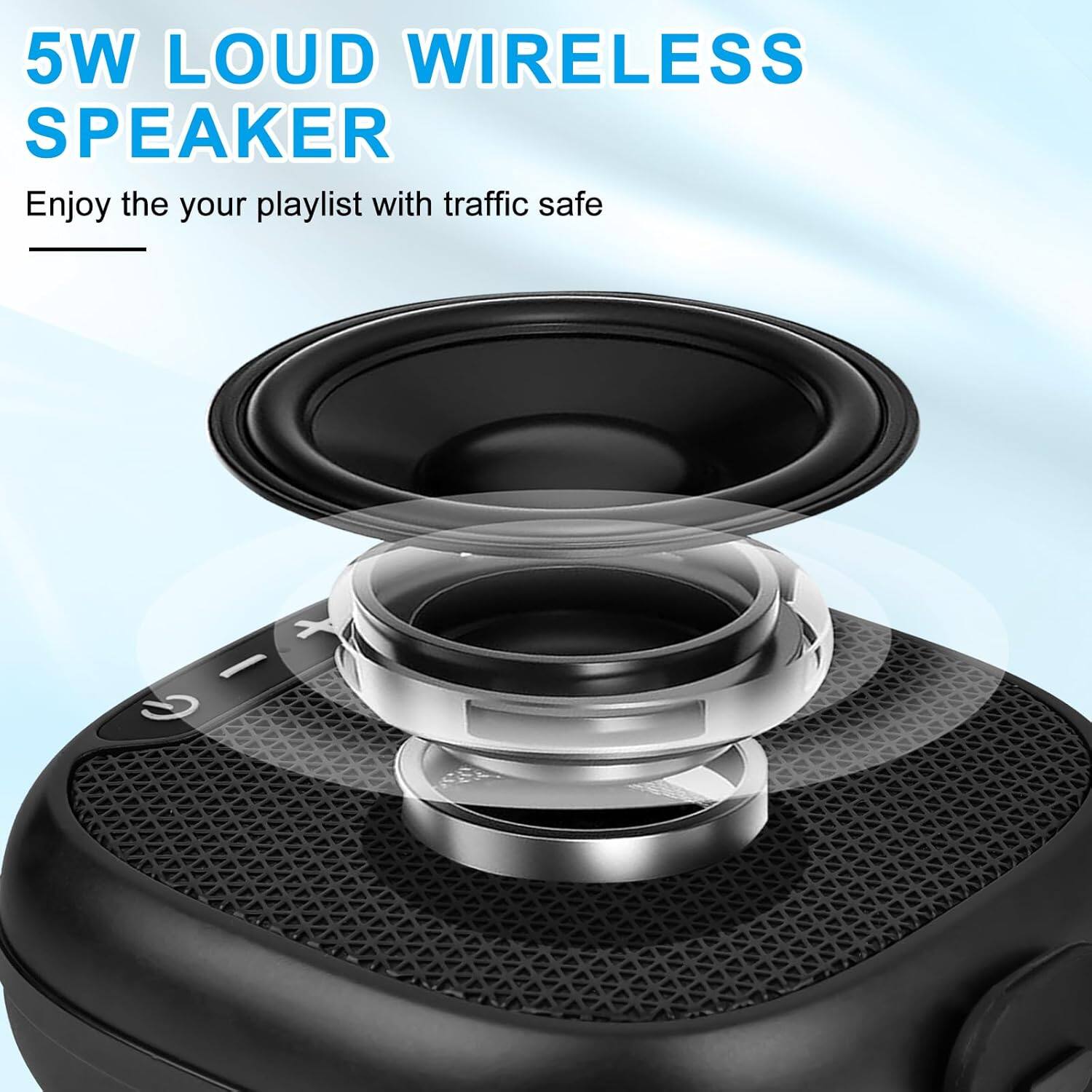 5W LOUD WIRELESS SPEAKER

Enjoy your playlist with traffic safe