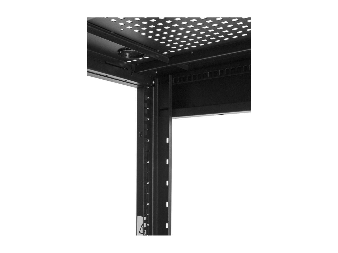 Alt View 6. Startech - StarTech.com RK2537BKM 25U Server Rack Cabinet - 37" Deep Enclosure - Network/Computer Cabinet - Black.