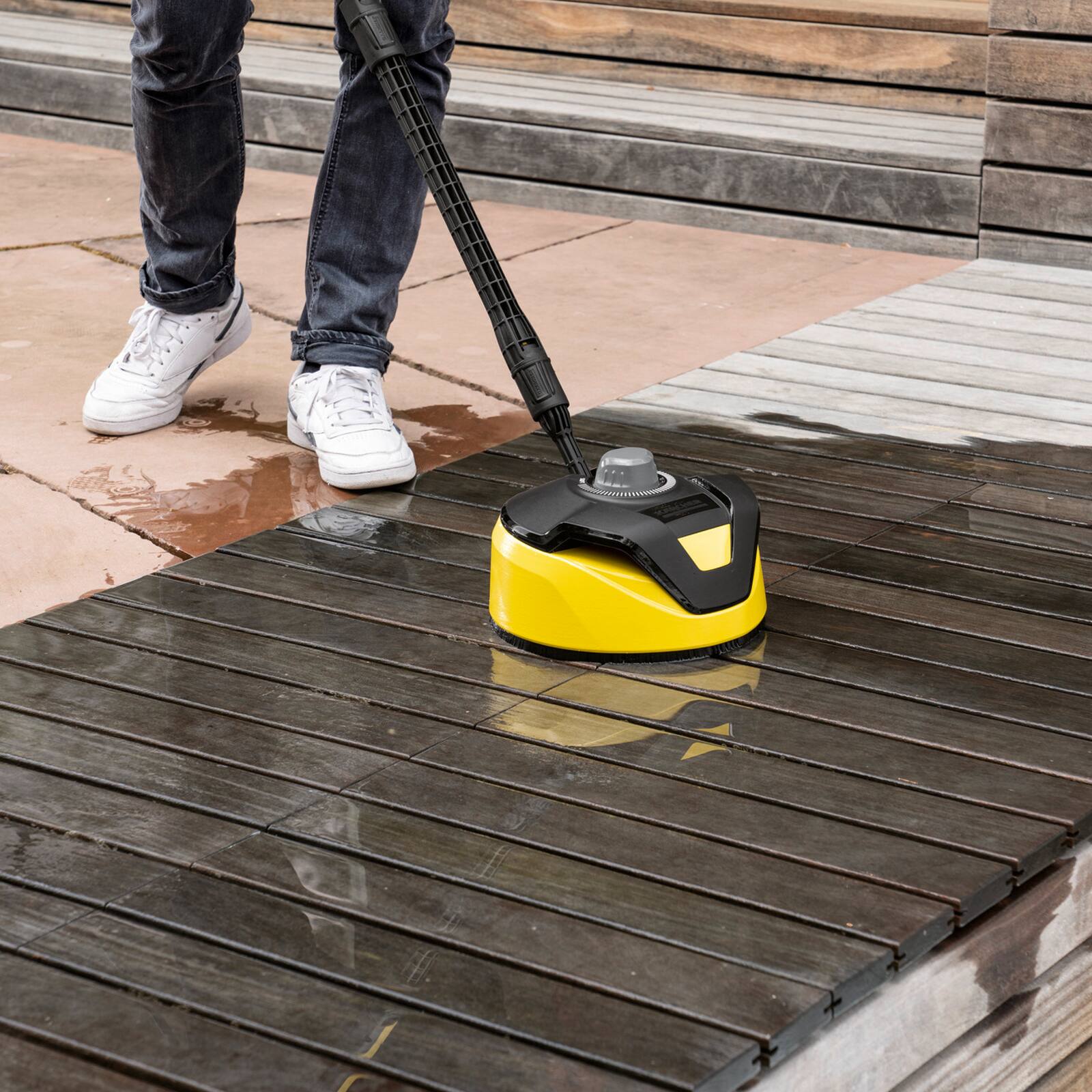 Back. Karcher - K 5 Power Control CHK: 2500 PSI, 1.55 GPM, includes Car Kit, Surface Cleaner & Foam Cannon, for cars, siding & driveways - Yellow.