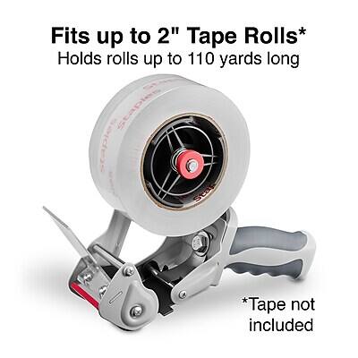 Fits up to 2" Tape Rolls*  
Holds rolls up to 110 yards long  
*Tape not included