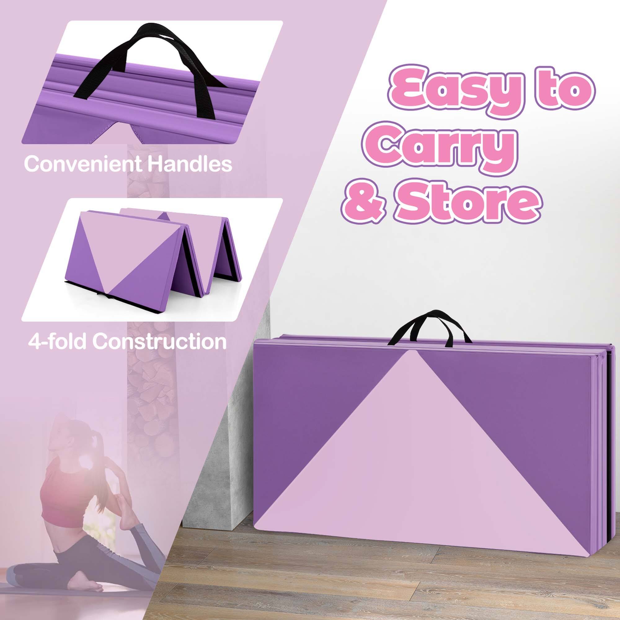 Convenient Handles  
Easy to Carry & Store  
4-fold Construction