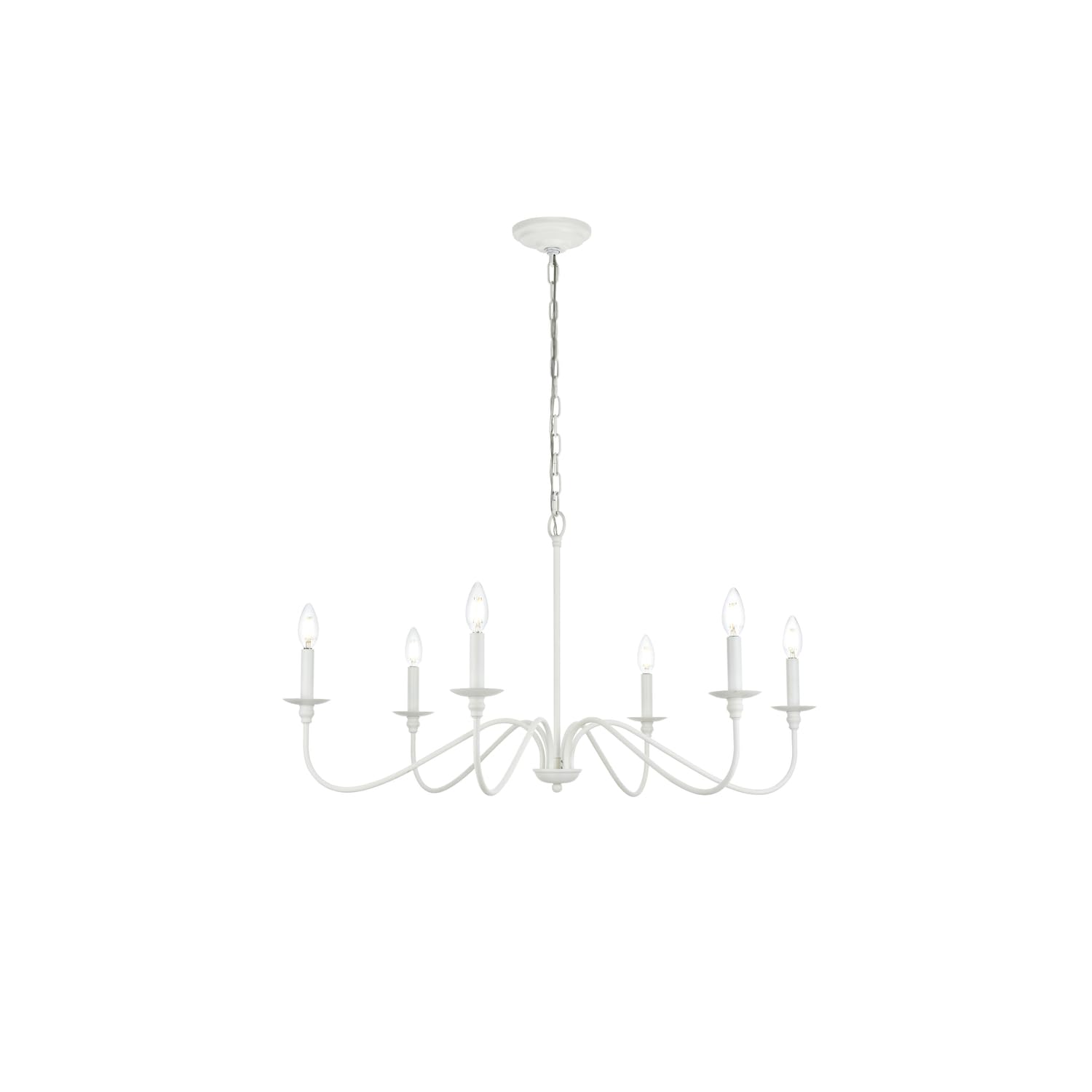 Living District - Rohan 30 inch chandelier - White price history on PriceWatchPro