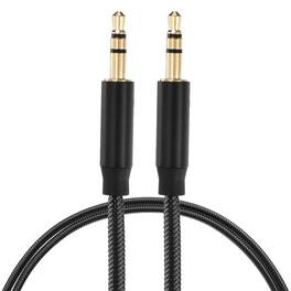 Unique Bargains - 2pcs AUX Cable, 3.5mm Nylon Braided Male to Male Audio Cord, for Headphone Speaker Car Stereo - Black
