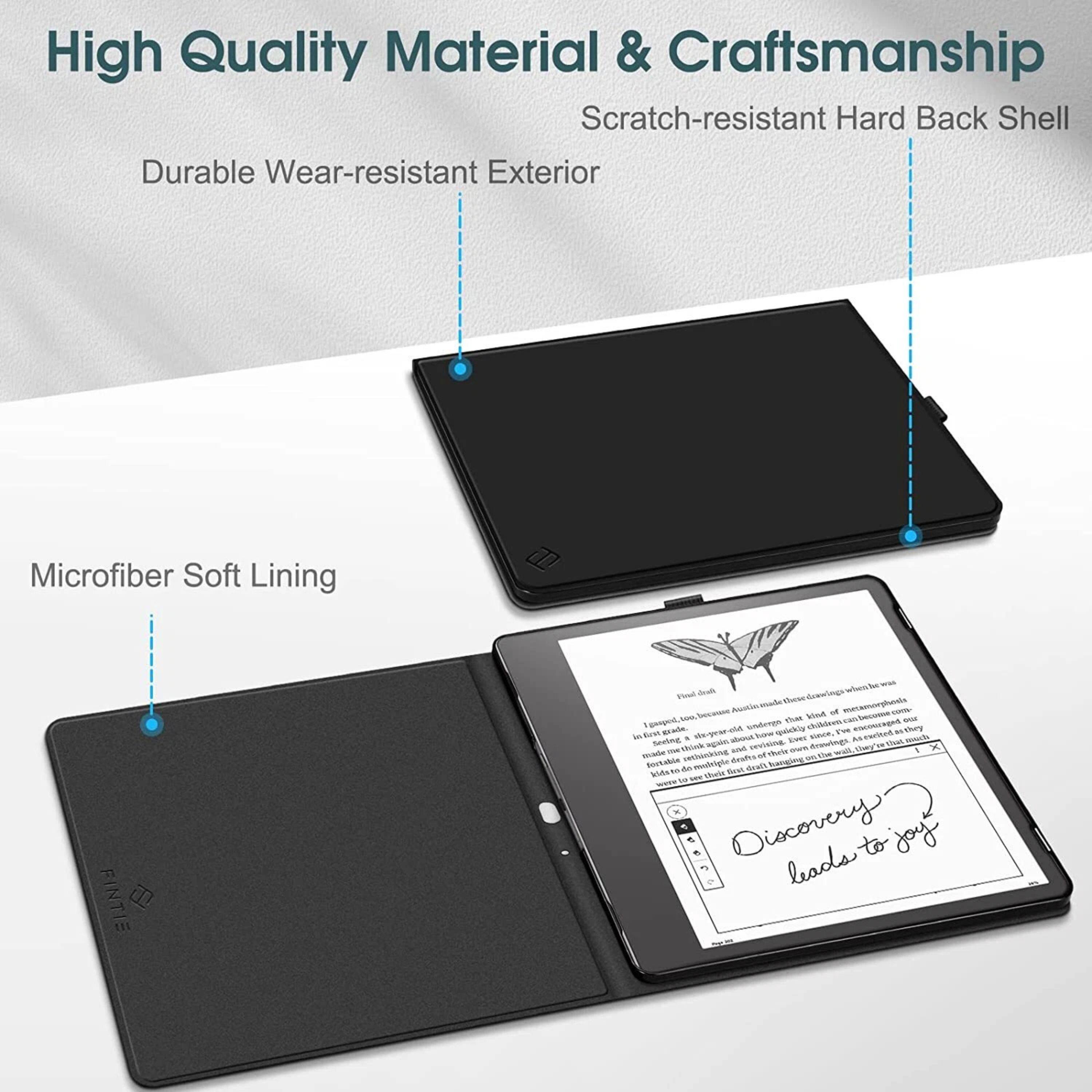 High Quality Material & Craftsmanship  
Scratch-resistant Hard Back Shell  
Durable Wear-resistant Exterior  
Microfiber Soft Lining  

FINTIE  

Discovery leads to joy