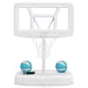 Front. Costway - Costway Outdoor Poolside Basketball Goal System with 42 Inches Shatterproof PC Backboard - White.