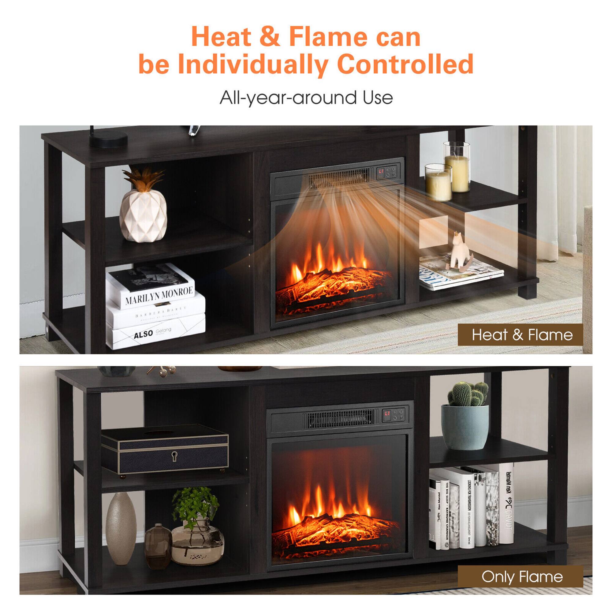 Heat & Flame can be Individually Controlled  
All-year-around Use  

Heat & Flame  

Only Flame