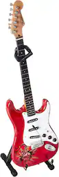 Axe Heaven David Lozeau Fender Strat - Sacred Heart Mini Guitar DL-570 - COLLECTIBLES