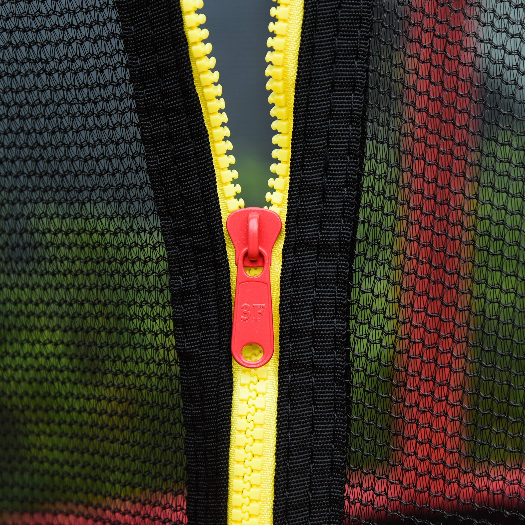 Alt View 5. Outsunny - 5FT Trampoline, 55" Mini Trampoline, Enclosure Net, Safety Pad, Steel Frame, Gift - Red.