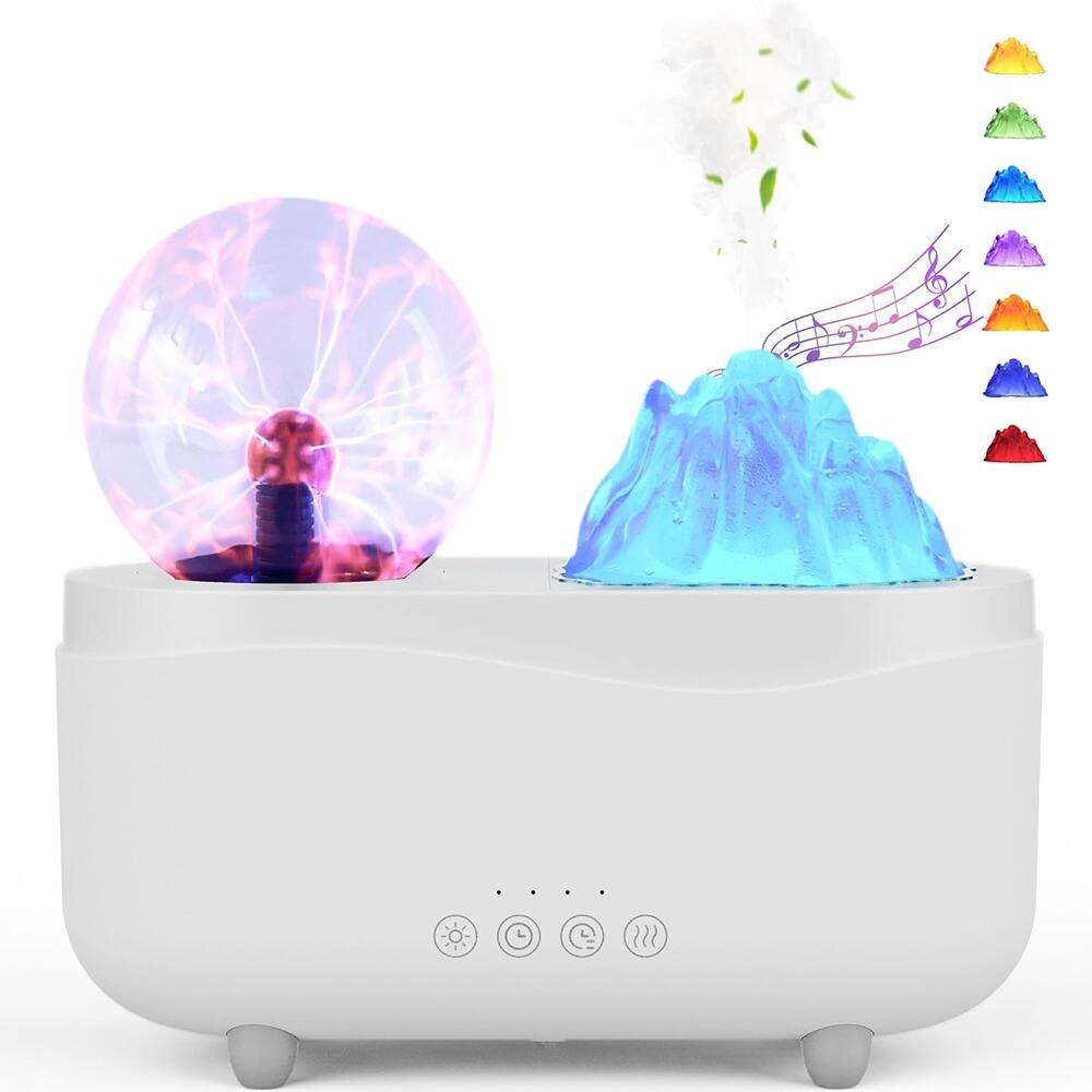 ACJPR - 260ml Essential Oil Diffuser – Ultrasonic Aromatherapy with Wireless Speaker, Plasma Ball, 7-Color LED & Auto-Off