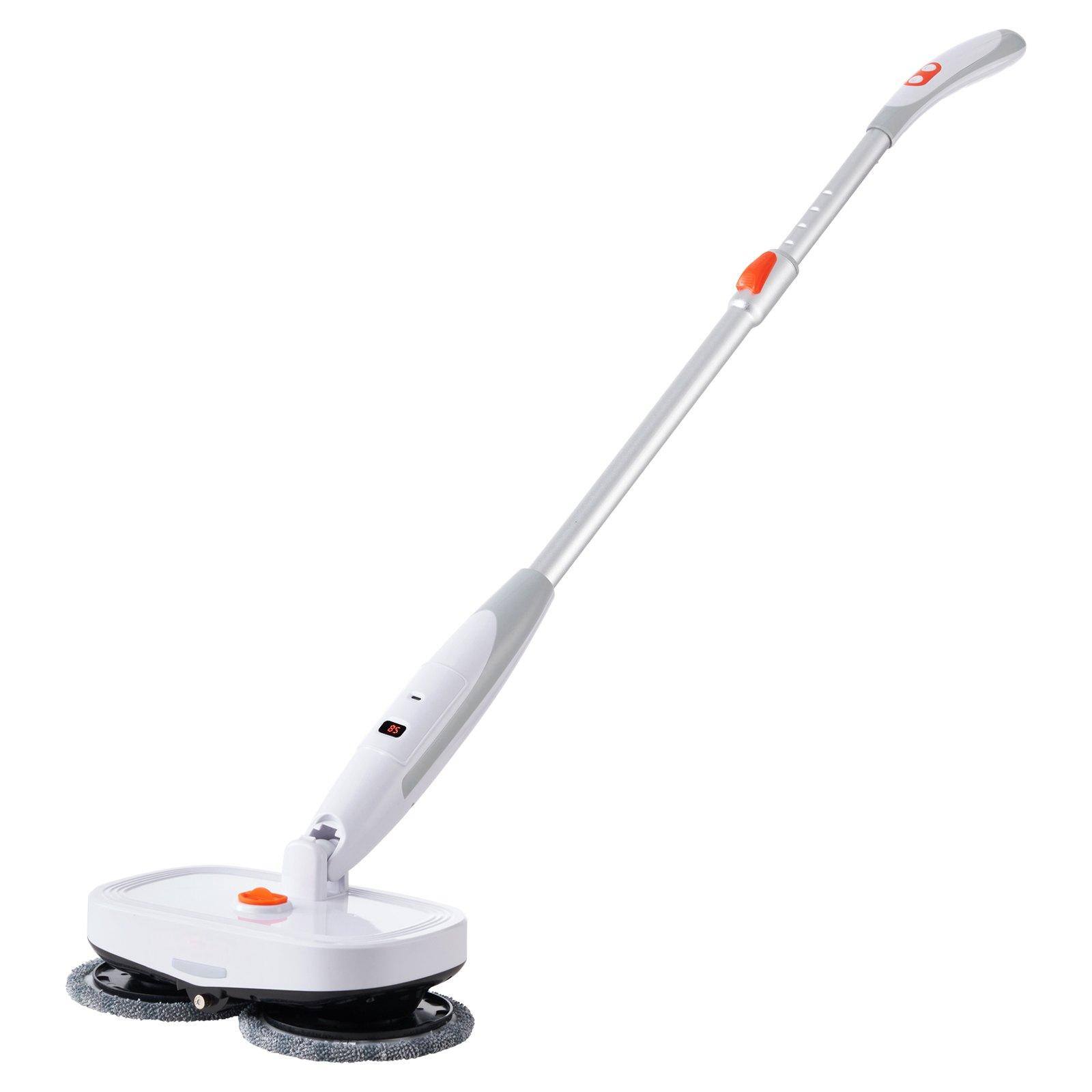 Alt View 10. Glintex - Cordless Electric Spin Mop with Water Tank, LED Light, Dual Heads, 8 Pads for Hardwood and Tile Floors.