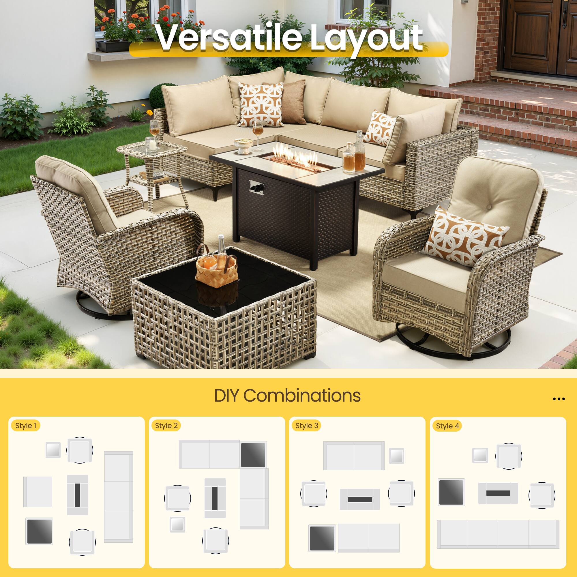 Versatile Layout DIY Combinations

Style 1
Style 2
Style 3
Style 4