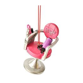 Ganz - I Style Hair Stylist Hanging Ornament for Christmas Tree 3 inch - Pink