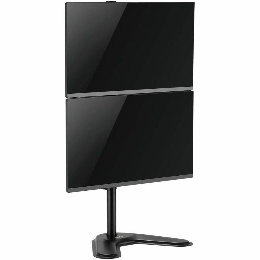 Alt View 3. Rocstor - Rocstor ErgoReach Mounting Pole for Monitor - Black - Vertical - Height Adjustable - 2 Display(s) Supported - 17" to 32" - Black.