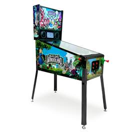 Wonderland Amusements - Alice Goes to Wonderland Pinball Machine with Dynamic LCD Display - Black