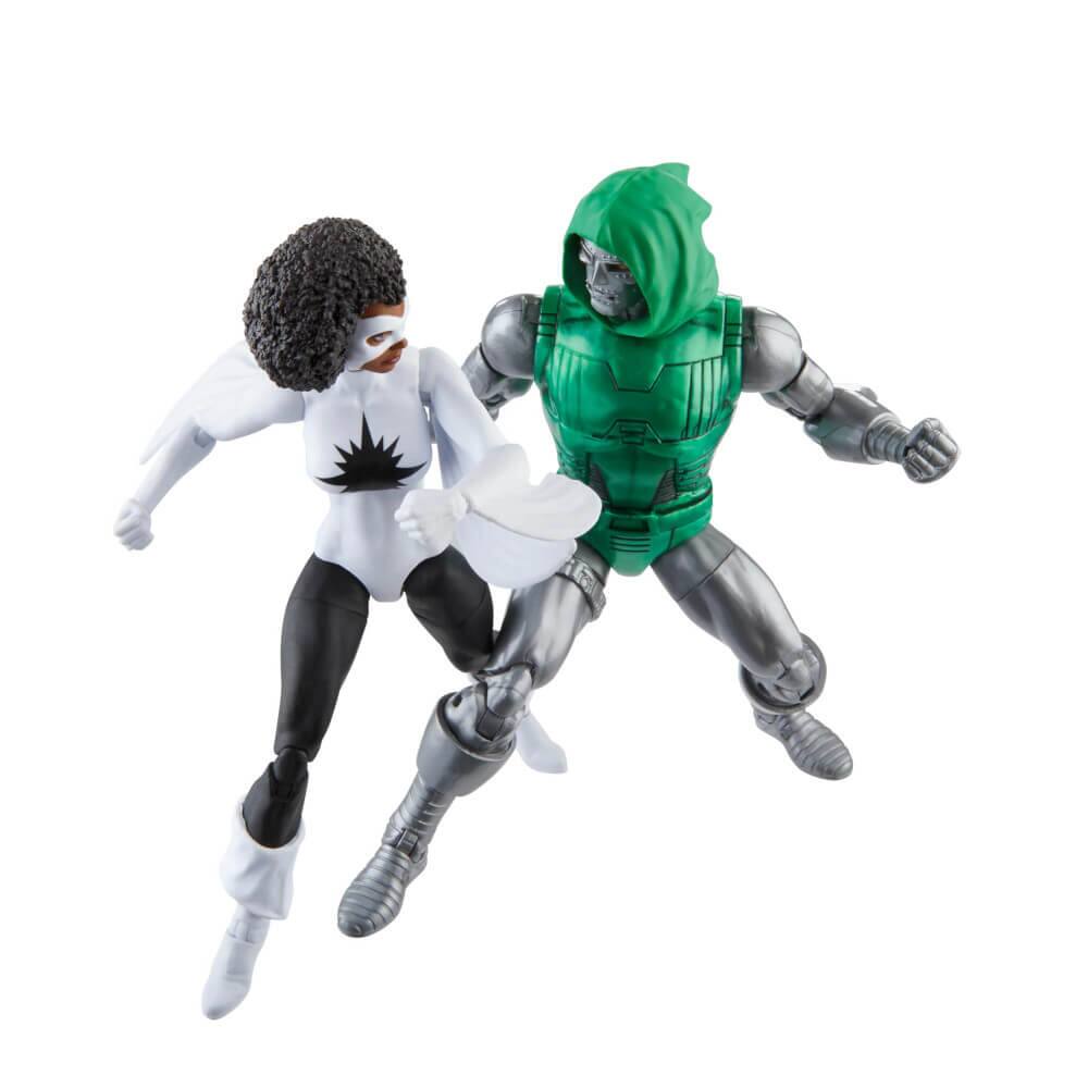 Alt View 2. Marvel - Hasbro F7086 6 inch Marvel Legends Series Captain Marvel vs. Doctor Doom Action Figures - Black.
