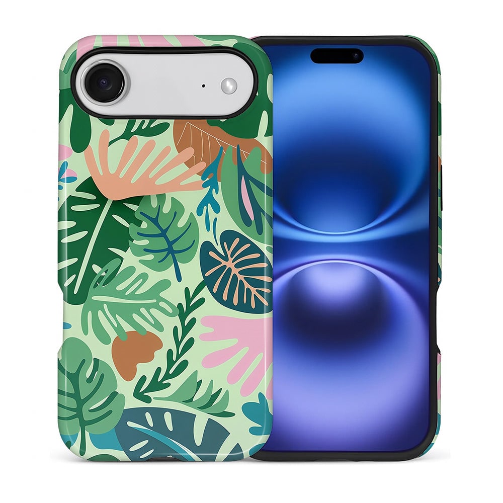 BUBM - Smartphone Case for iPhone - 2-Layer Durable Smartphone Protection Case - Tropical Calm - Tropical Calm for iPhone Air