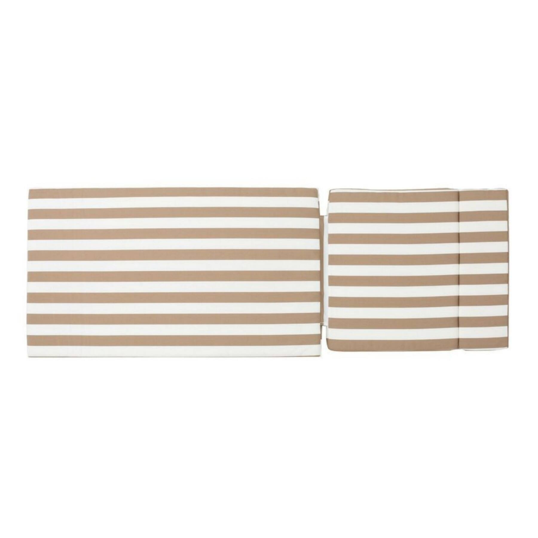 Alt View 9. Ecooso - 1PCS Outdoor Chaise Lounge Cushion，Water-Resistant，100% Polyester Fabric, No Assembly Required(Without Chaise Lounge) - Brown+White.