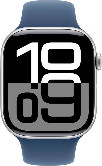 Apple Watch Series 10 (GPS) 46mm Aluminum Case with Denim Sport Apple Watch Series 10 (GPS) 46mm Aluminum Case with Denim Sport