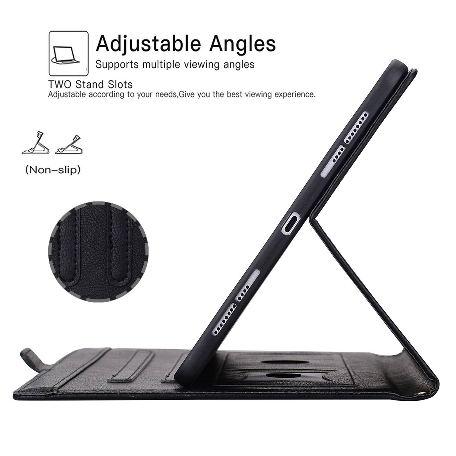 Adjustable Angles  
Supports multiple viewing angles  
TWO Stand Slots  
Adjustable according to your needs, Give you the best viewing experience.  
(Non-slip)