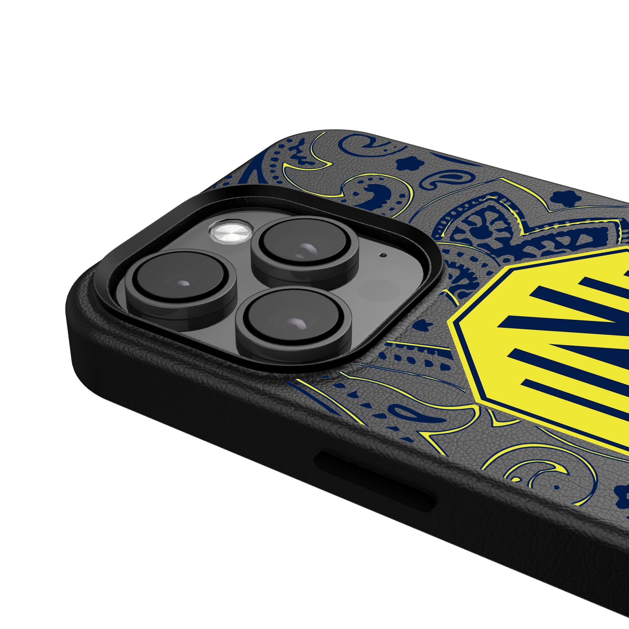 Alt View 3. Keyscaper - Black Nashville SC iPhone Magnetic Bump Case - 16 Pro Max - Black.