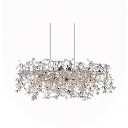 CWI Lighting - Flurry 7 Light Down Chandelier With Finish - Chrome