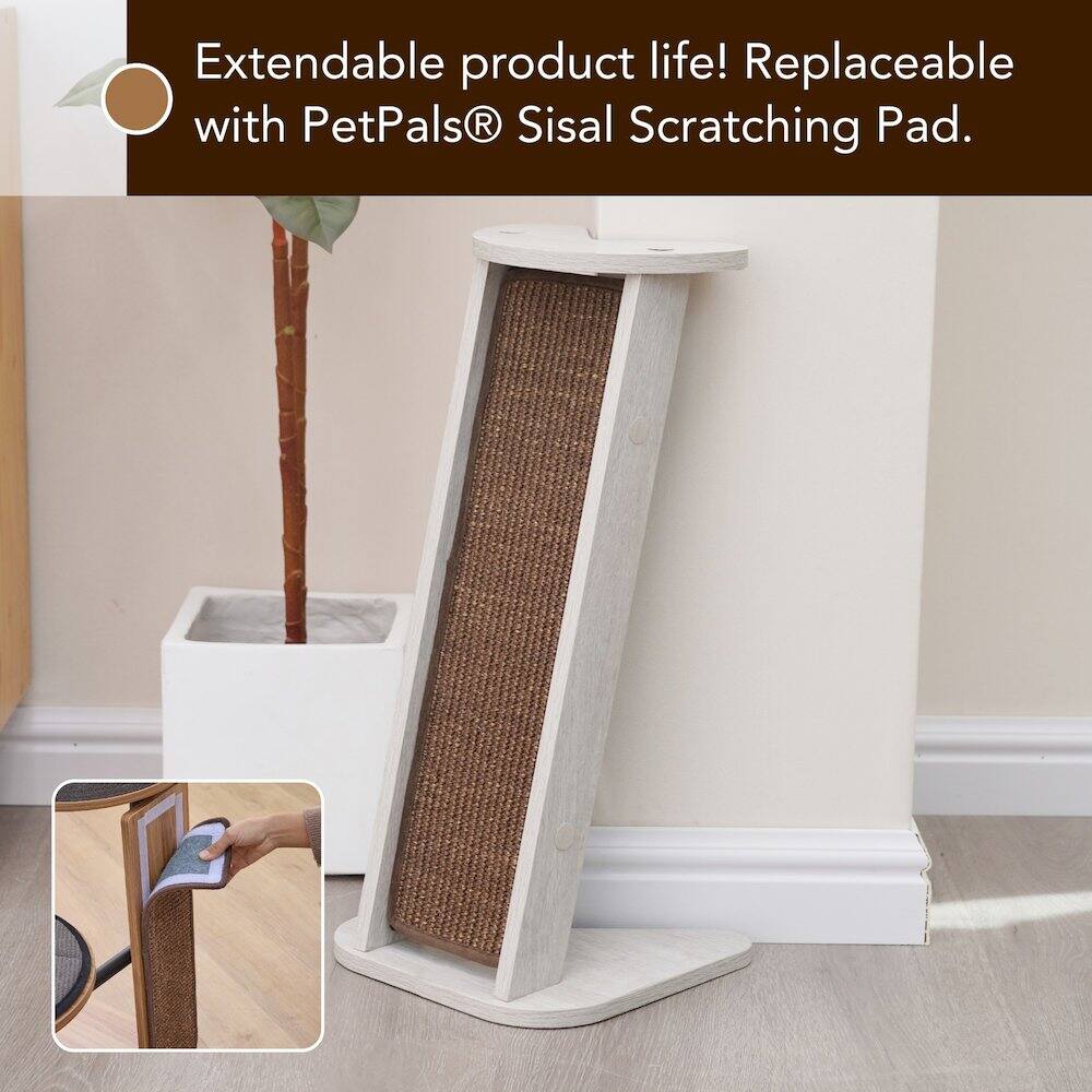 Extendable product life! Replaceable with PetPals® Sisal Scratching Pad.