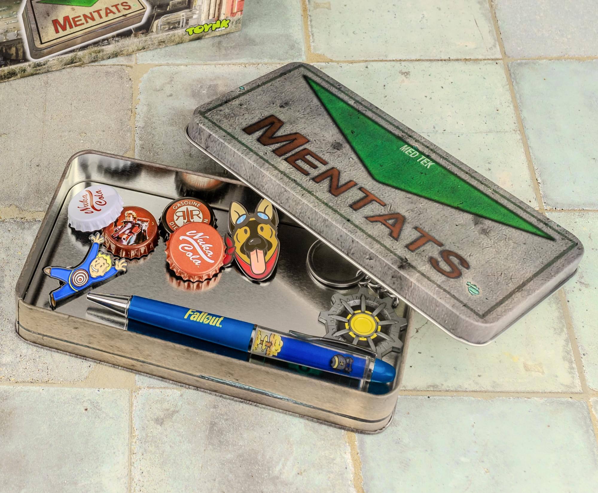 MENTATS TOYAK MED TEK  
Cola DIE GASOLINE  
MENTATS Fallout