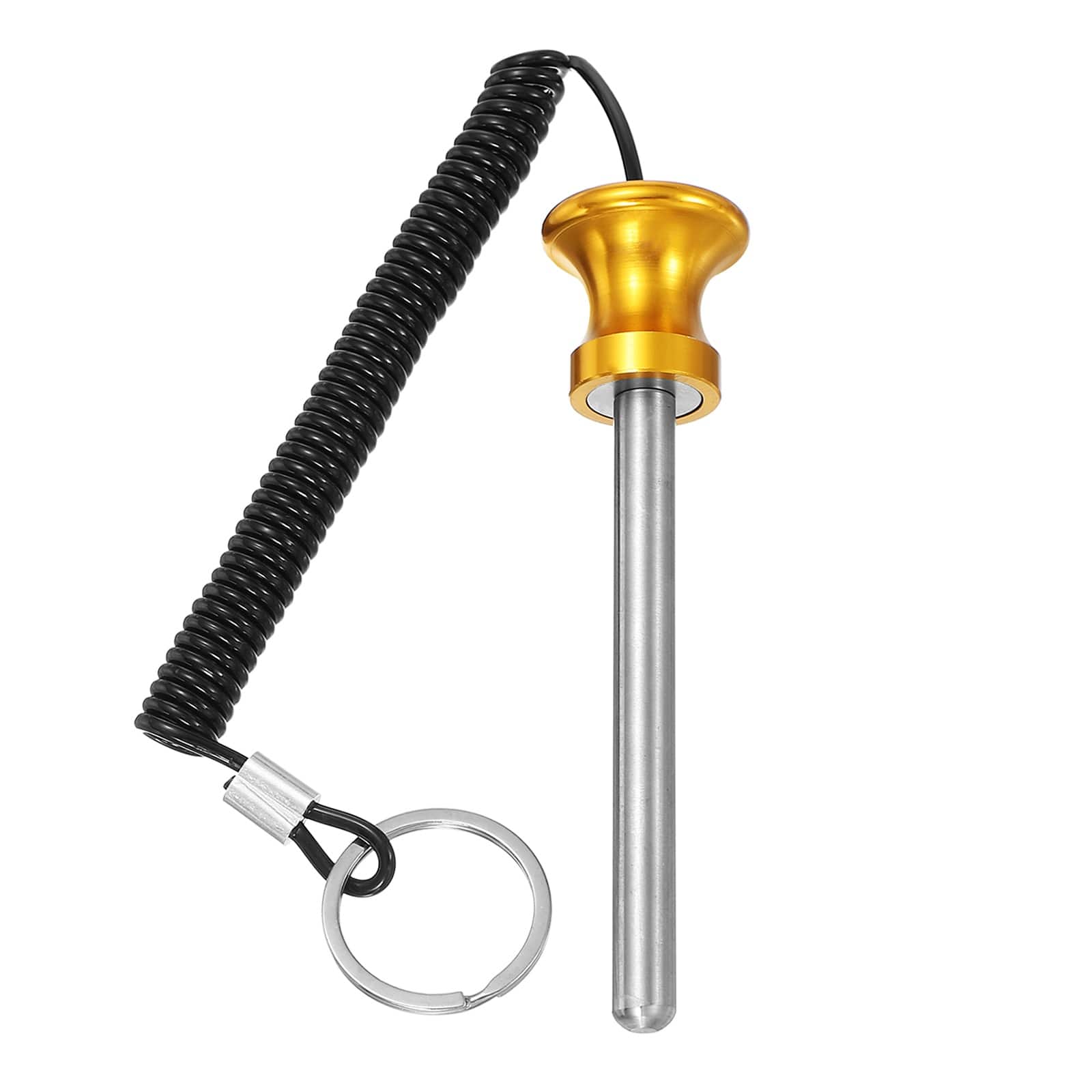Unique Bargains - Weight Stack Pin, Gym Pin Strength Training Replacement with Pull Rope, 0.4 x 3.9 Inch for Home/Gym Machine - Gold price history on PriceWatchPro