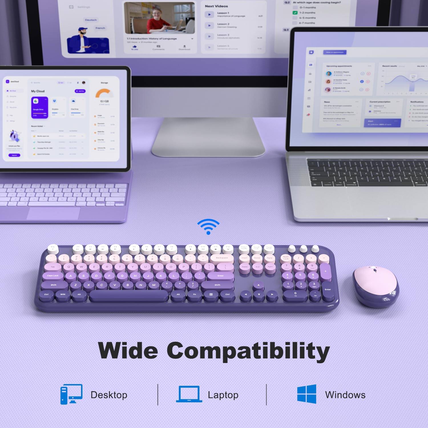 Wide Compatibility  
Desktop Laptop Windows
