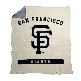 Logo Brands - San Francisco Giants 50" x 60" Luxe Dreams Throw Blanket - Oatmeal