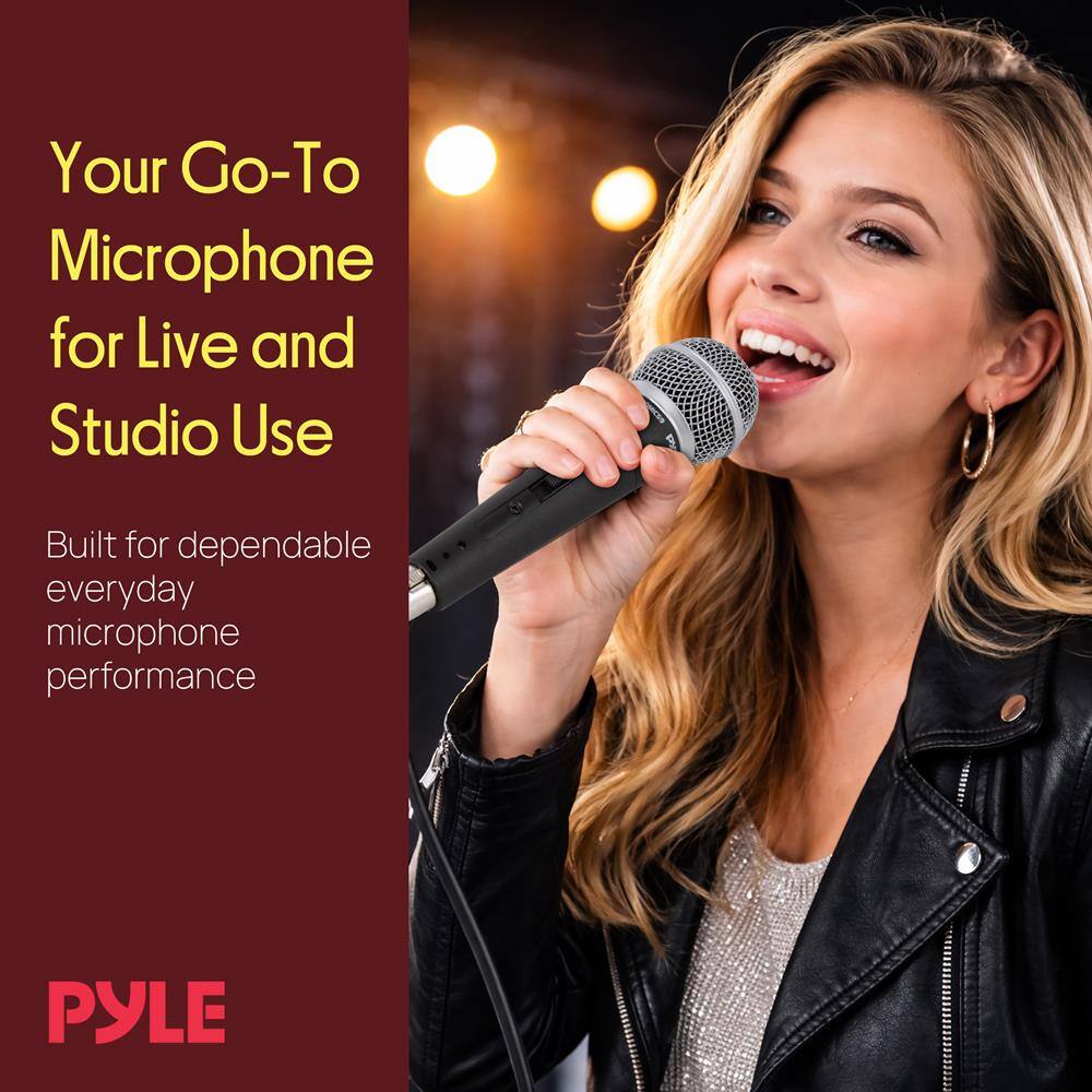 Your Go-To Microphone for Live and Studio Use  
Built for dependable everyday microphone performance  
PYLE