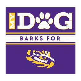 Imperial - LSU Tigers 10" x 10.5" My Dog Barks Wood Wall Art - Multicolor
