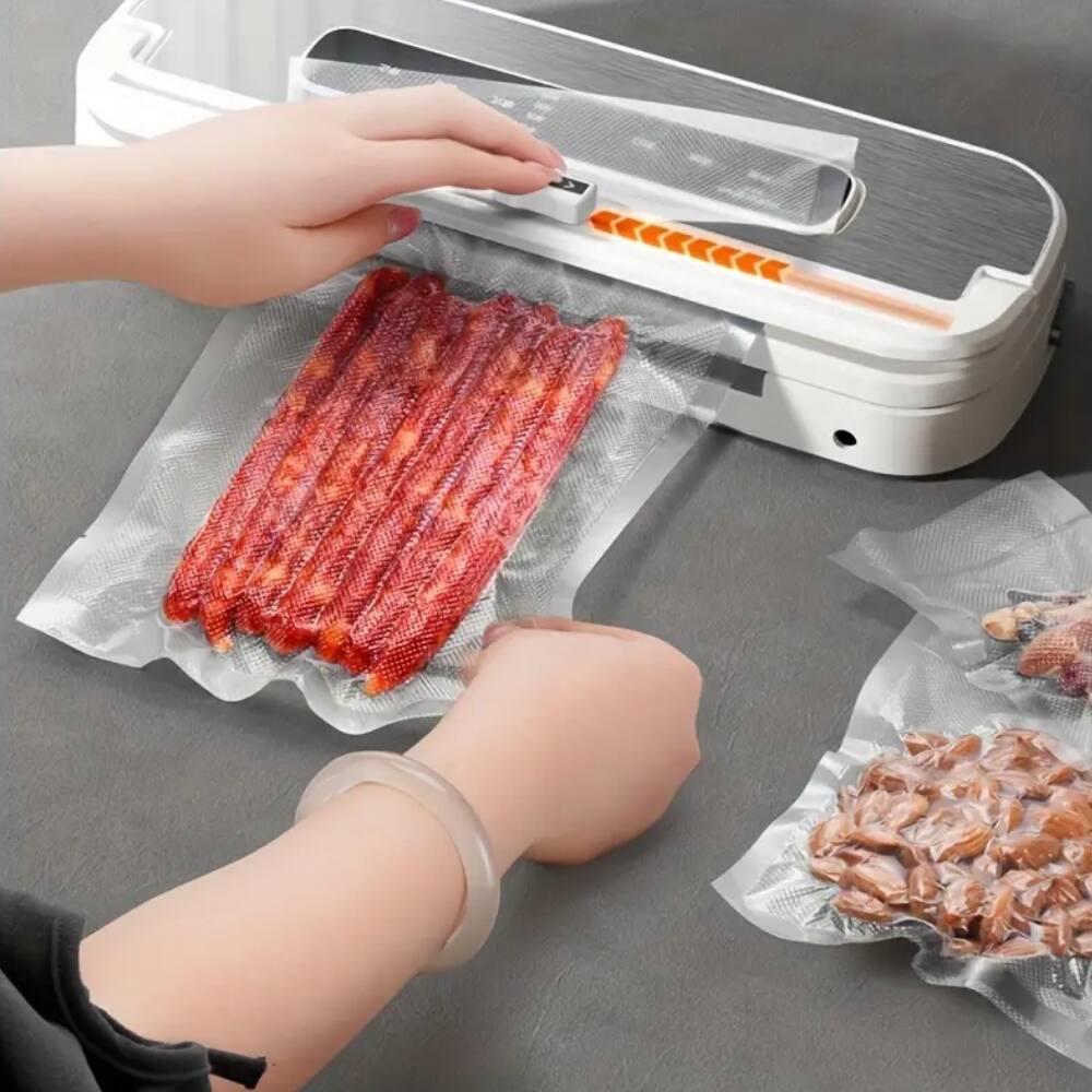 Alt View 1. Edgetech Trends - Vacuum Sealing Machine With Cutting Tools - White.