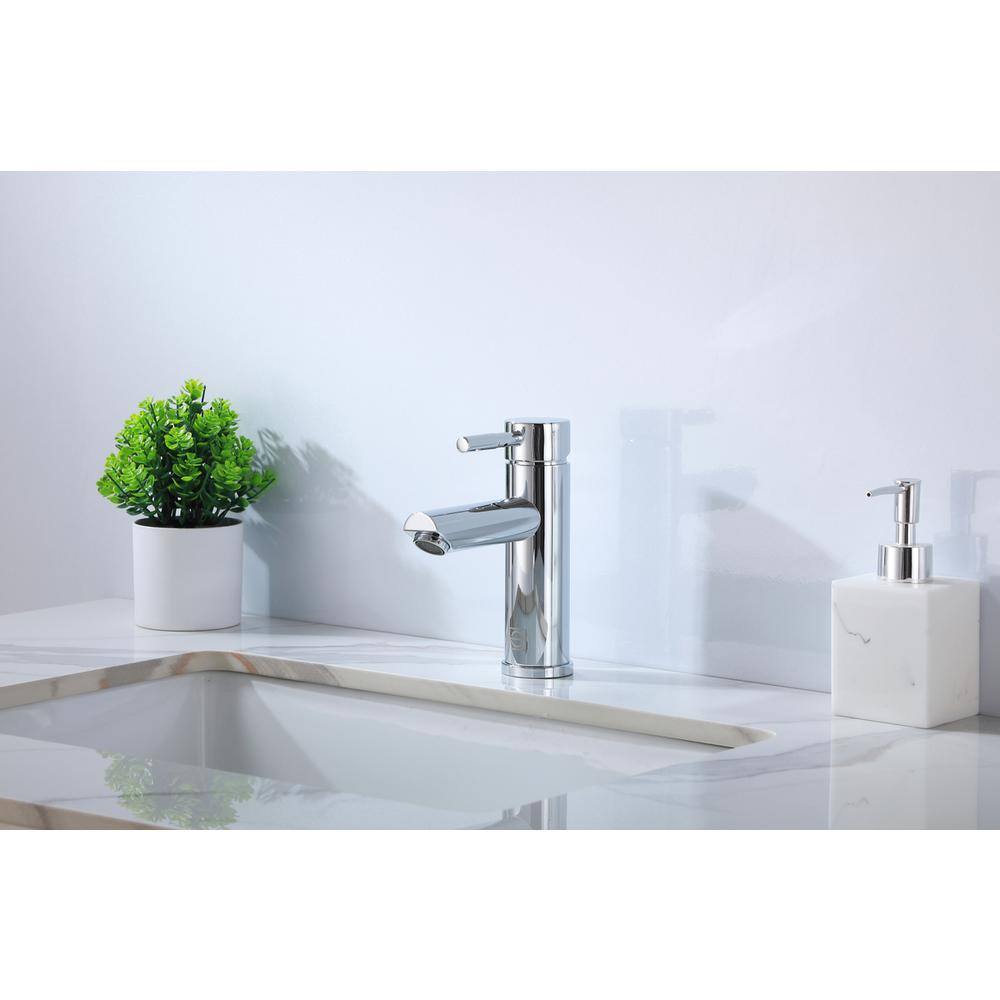 Alt View 10. Elegant Kitchen and Bath - Mia Single Hole Single Handle Bathroom Faucet in Chrome - Chrome.
