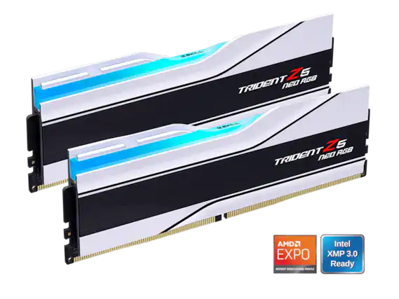 G.SKILL Trident Z5 Neo RGB
AMD EXPO Memory Overclocking Profile
Intel XMP 3.0 Ready